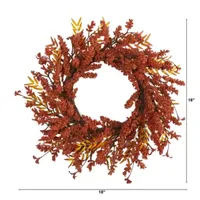 Nearly Natural Harvest Berry Wreath