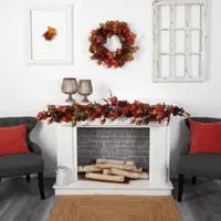 Nearly Natural 6' Autumn Faux Thanksgiving Garland