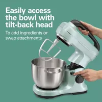 Hamilton Beach Stand Mixer with 4 Quart Stainless Steel Bowl