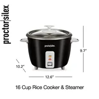 Proctor Silex 16 Cup Rice Cooker & Steamer