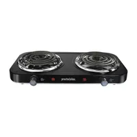 Proctor Silex Electric Double Burner Cooktop