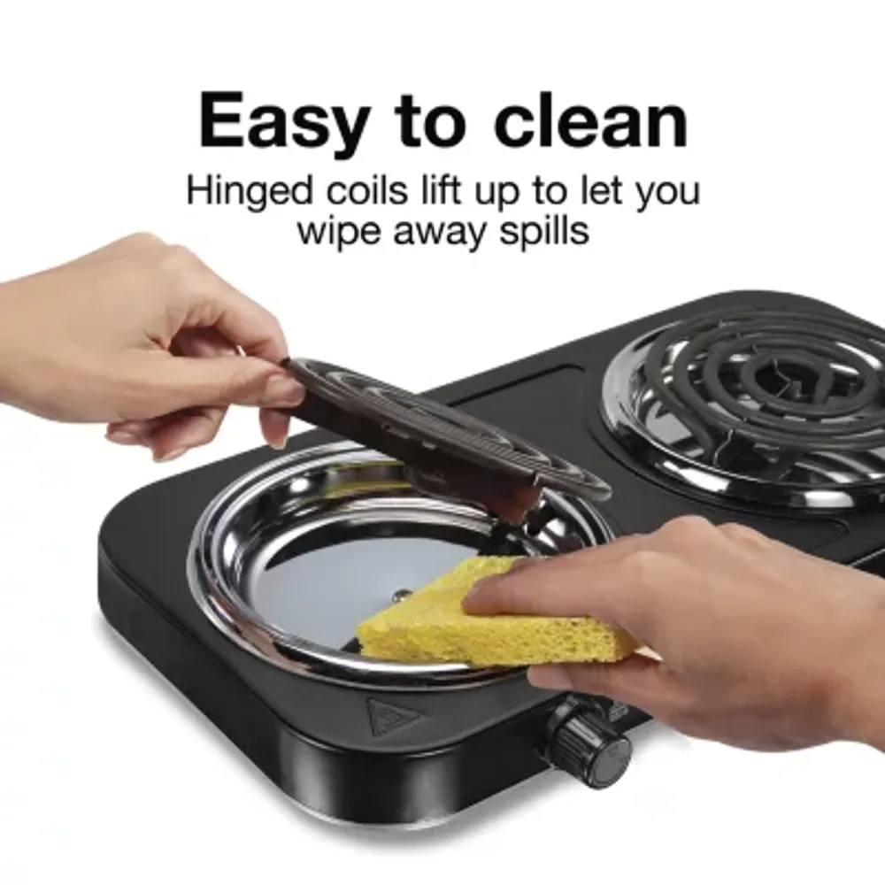 Proctor Silex Electric Double Burner Cooktop