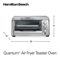 Hamilton Beach Air Fryer Toaster Oven with Quantum Air Fry™ Technology