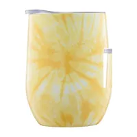 Cambridge 12oz Yellow Tie Dye Wine Tumbler