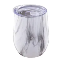 Cambridge 12oz White Marble Wine Tumbler