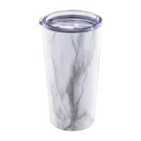 Cambridge 20oz White Marble Highball Tumbler