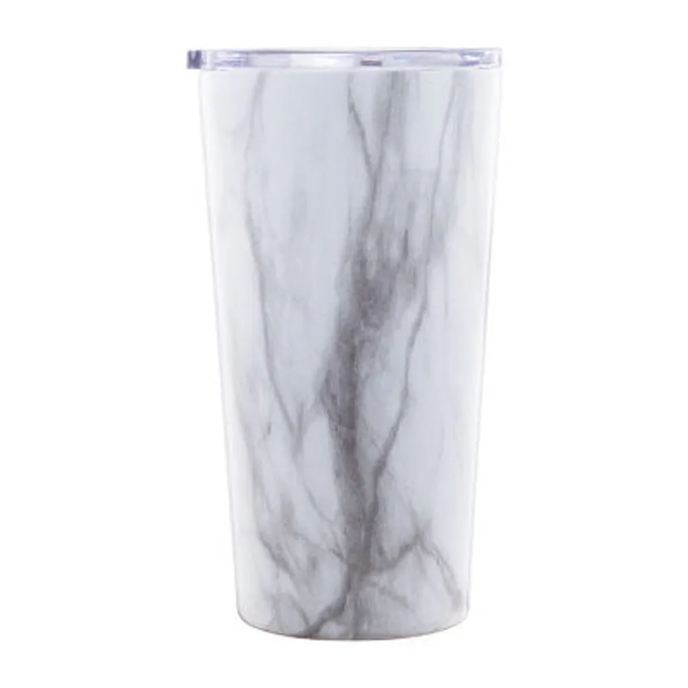 Cambridge 20oz White Marble Highball Tumbler