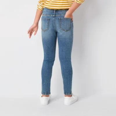 Thereabouts Little & Big Girls Adjustable Waist Stretch Fabric Superflex Mid Rise Skinny Fit Jean