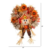 Nearly Natural 30" Scarecrow Faux Wreath