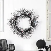 Nearly Natural 30" Halloween Gazing Eyeballs Wreath