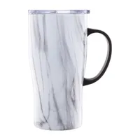 Cambridge 20oz White Marble Travel Tumbler