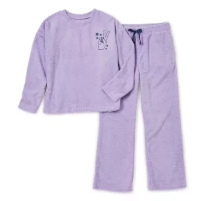 Thereabouts Plush Little & Big Girls 2-pc. Pant Pajama Set