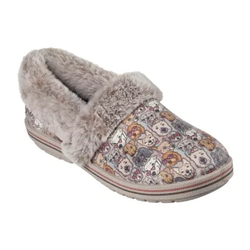 Skechers Bobs Too Cozy Family Pups Womens Slip-On Slippers