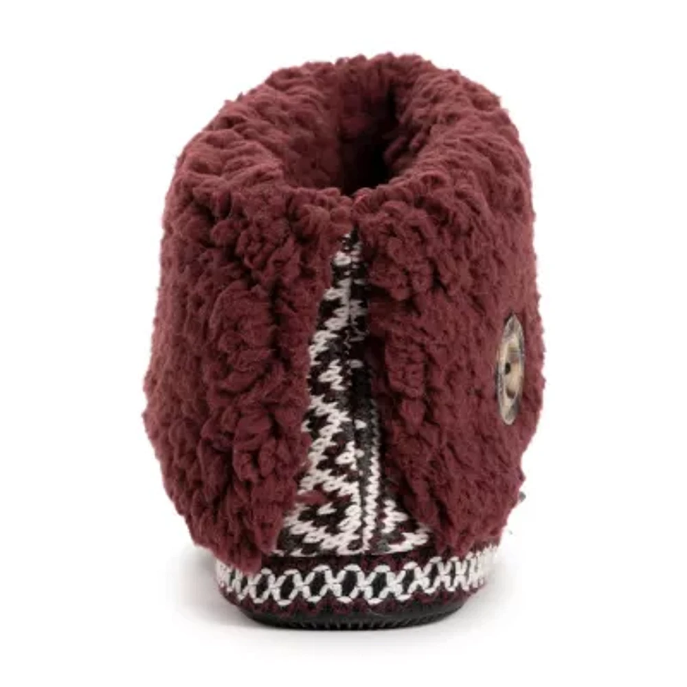 Muk Luks Womens Bootie Slippers