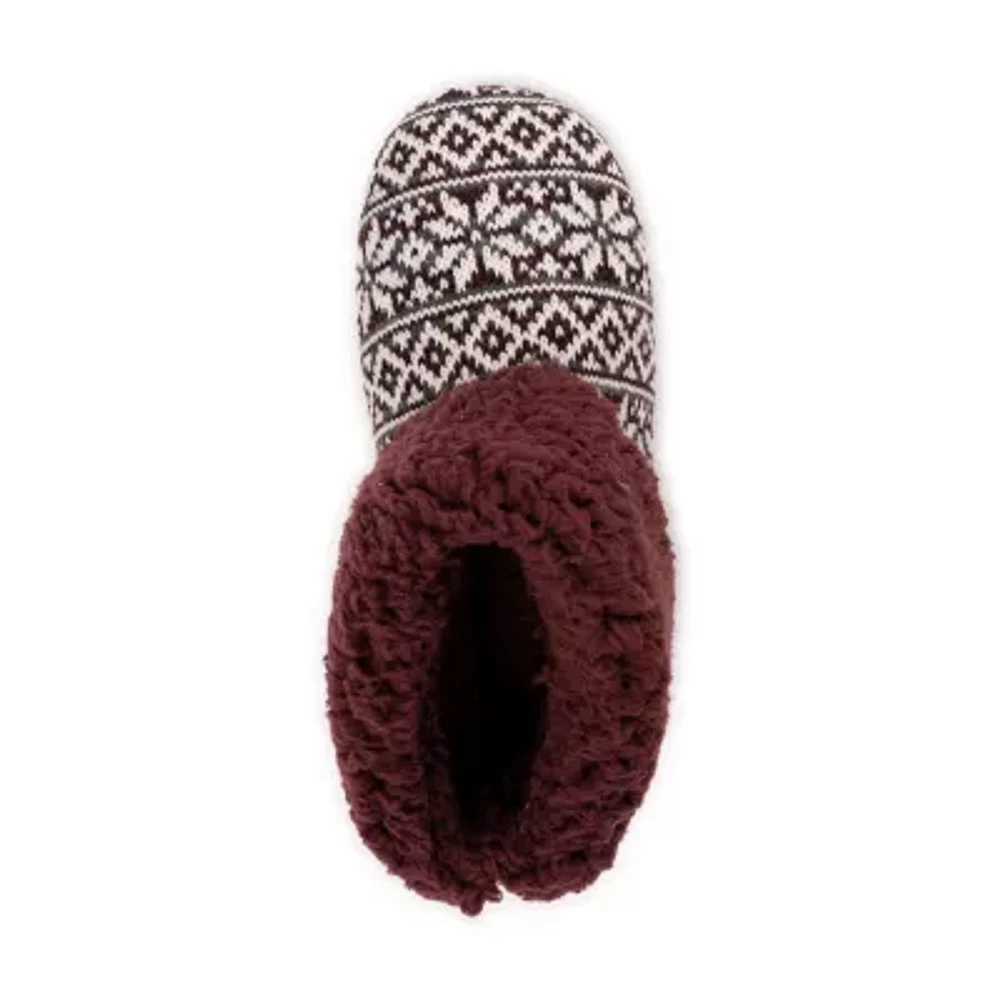 Muk Luks Womens Bootie Slippers