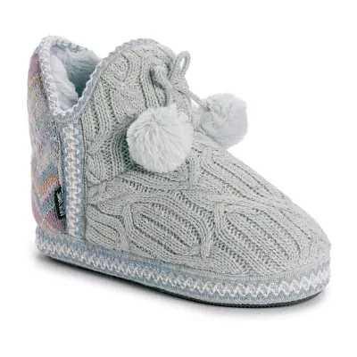 Muk Luks Womens Bootie Slippers