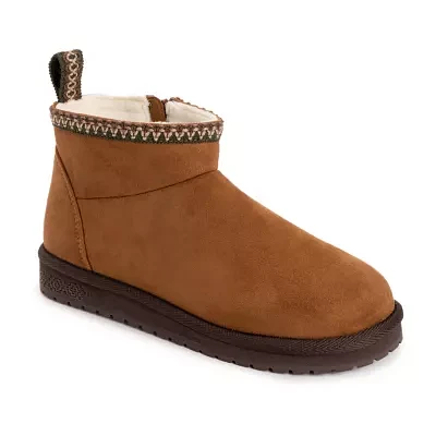 Muk Luks Womens Larissa Flat Heel Winter Boots