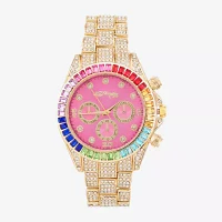 Ed Hardy Womens Gold Tone Bracelet Watch 14951g-42-Q27