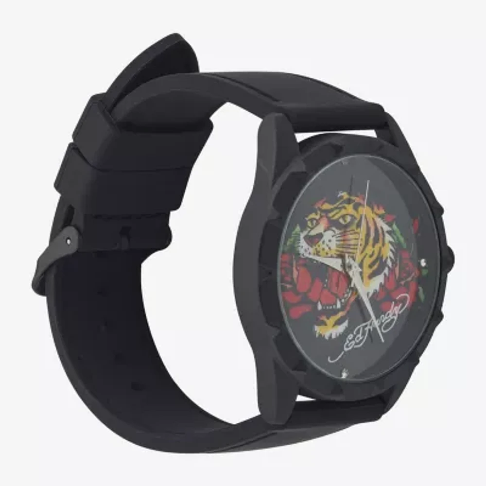 Ed Hardy Womens Black Strap Watch 15004b-42-G02