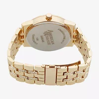 American Exchange Mens Gold Tone Bracelet Watch M0048g-42-X27