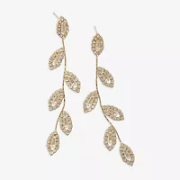 Mixit Hypoallergenic Gold Tone Glass Drop Earrings