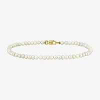 White Cultured Freshwater Pearl Strand Bracelets