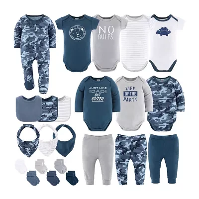 The Peanutshell Blue Camo Baby Boys 23-pc. Clothing Set