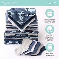 The Peanutshell Blue Camo Baby Boys 23-pc. Clothing Set