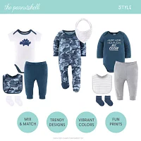 The Peanutshell Blue Camo Baby Boys 23-pc. Clothing Set