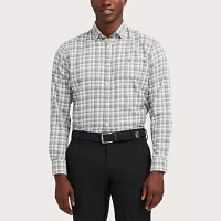 IZOD Luxury Sport Mens Classic Fit Long Sleeve Plaid Button-Down Shirt