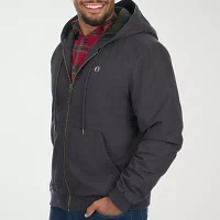 American Outdoorsman Canvas Fleece Lined Mens Long Sleeve Hoodie