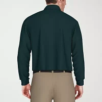 PGA TOUR Mens Long Sleeve Polo Shirt