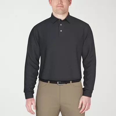 PGA TOUR Mens Long Sleeve Polo Shirt