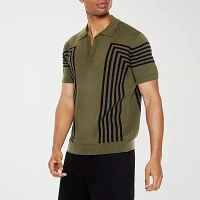 Forever 21 Mens Short Sleeve Sweater Polo Shirt