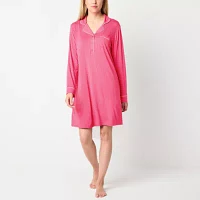 Liz Claiborne Cool and Calm Womens Long Sleeve Nightshirt