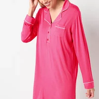 Liz Claiborne Cool and Calm Womens Long Sleeve Nightshirt