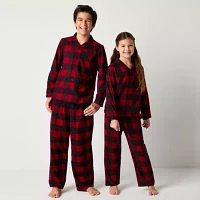 North Pole Trading Co. Little & Big Unisex Flannel 2-pc. Christmas Matching Family Pajama Set