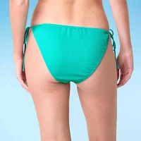 Decree Lined Neon Textured Bikini Swimsuit Bottom Juniors