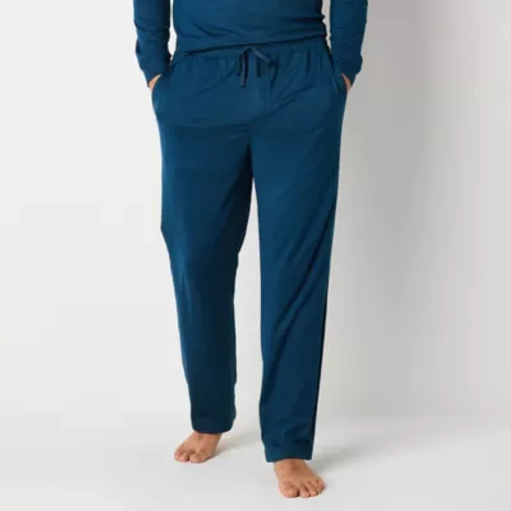 Stafford Mens Pajama Ribbed Fleece Pants