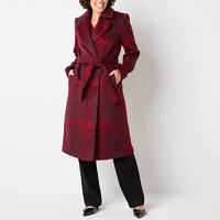 Liz Claiborne Midweight Belted Womens Trench Coat