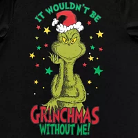 Mens Dr. Seuss Grinch Crew Neck Long Sleeve 2-pc. Matching Family Pant Pajama Set