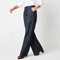 Liz Claiborne-Tall Loose Fit Wide Leg Trouser