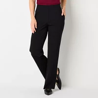 Liz Claiborne-Tall Audra Tailored Ponte Classic Fit Straight Trouser