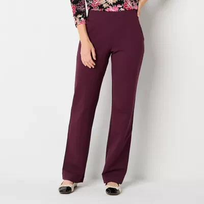 Liz Claiborne-Tall Audra Tailored Ponte Classic Fit Straight Trouser