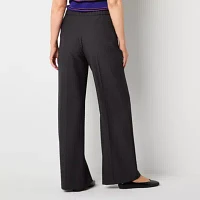 Liz Claiborne-Tall Margot Tailored Classic Fit Wide Leg Trouser