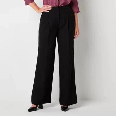 Liz Claiborne-Tall Margot Tailored Classic Fit Wide Leg Trouser