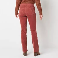 St. John's Bay Womens Mid Rise Bootcut Corduroy Pant - Tall