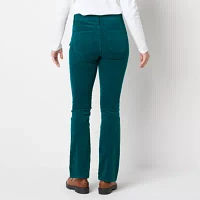 St. John's Bay Womens Mid Rise Bootcut Corduroy Pant - Tall