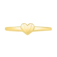 4.5MM 10K Gold Heart Band