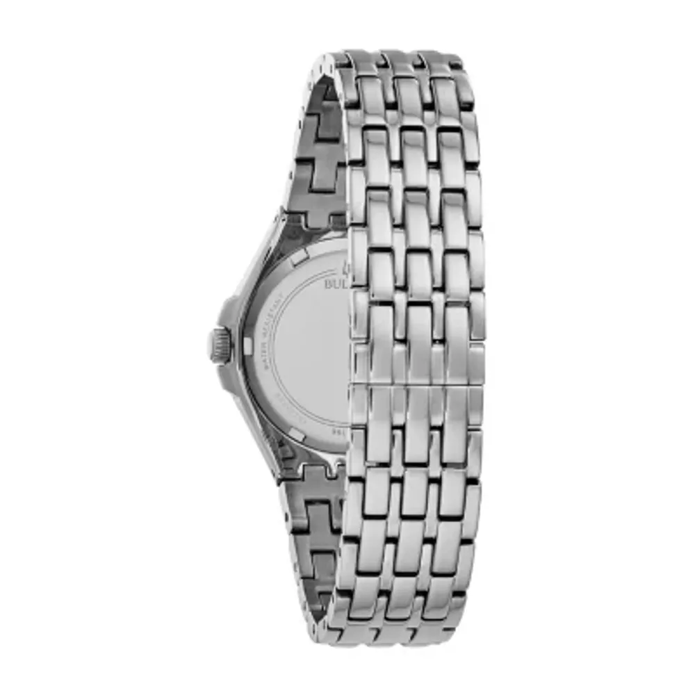 Bulova Phantom Womens Crystal Accent Silver Tone Stainless Steel Bracelet Watch 96l278